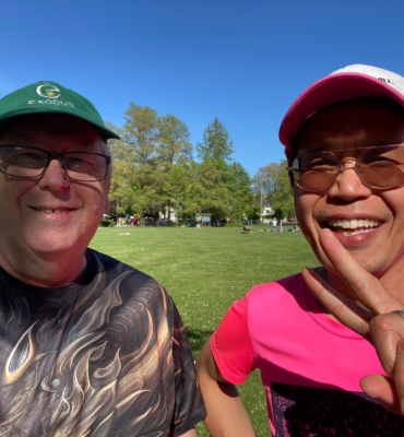 Dale and Roland at Woodland Park, Vancouver, Canada