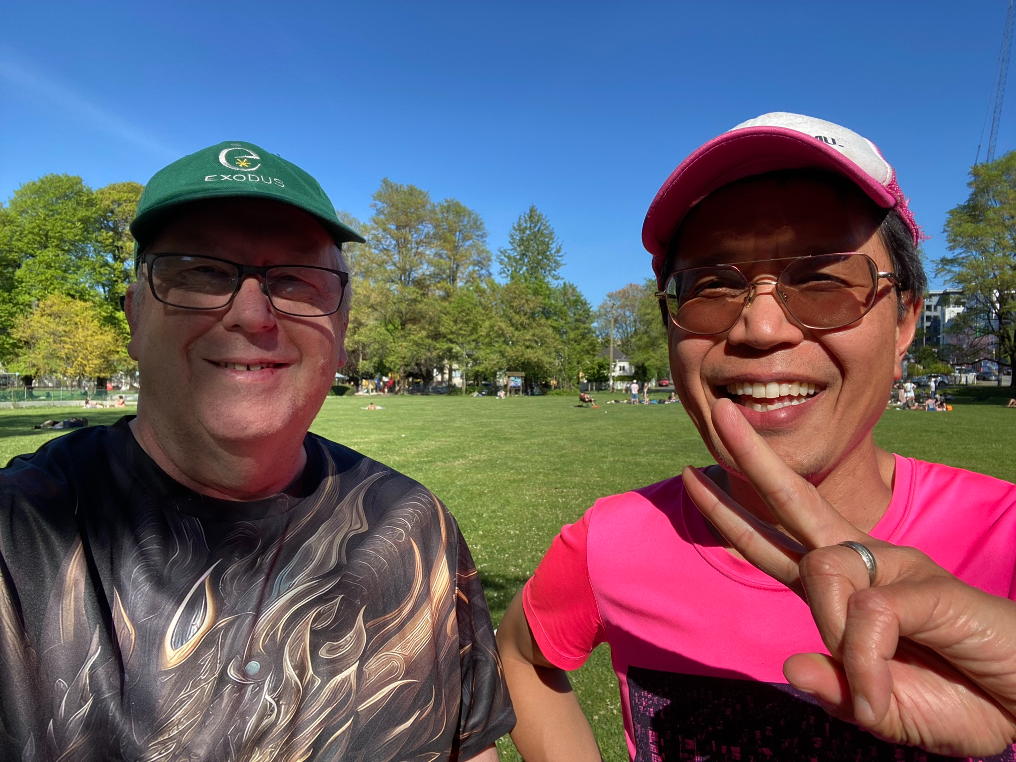 Dale and Roland at Woodland Park, Vancouver, Canada